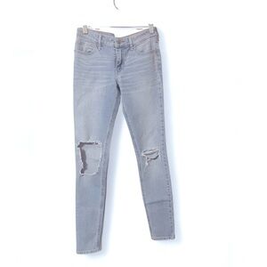 Hollister light blue Ripped Skinny Jeans